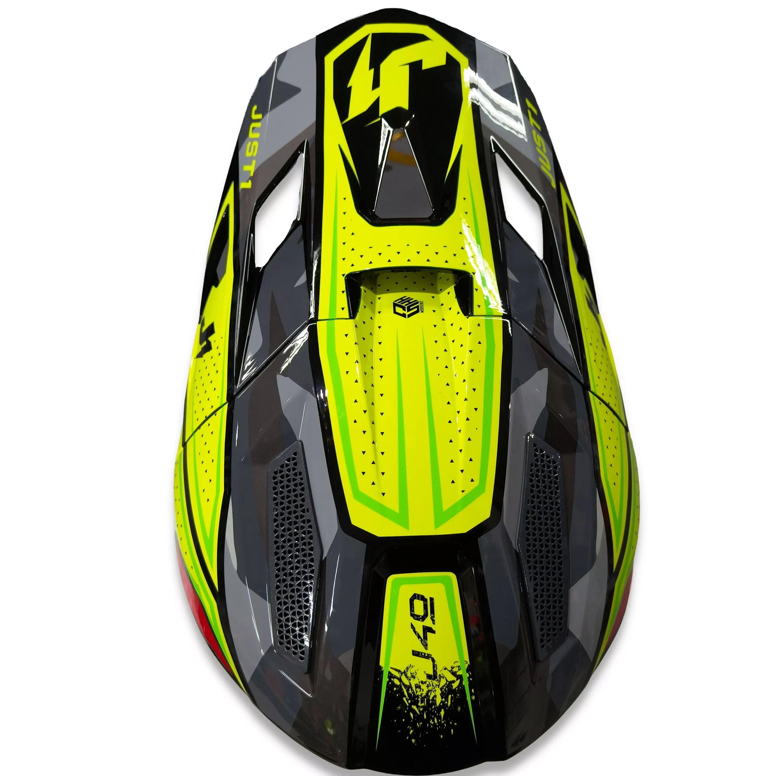 Casco Just1 Shooter J40 + Antiparra - Camo/Rojo/Fluor - Imagen 7