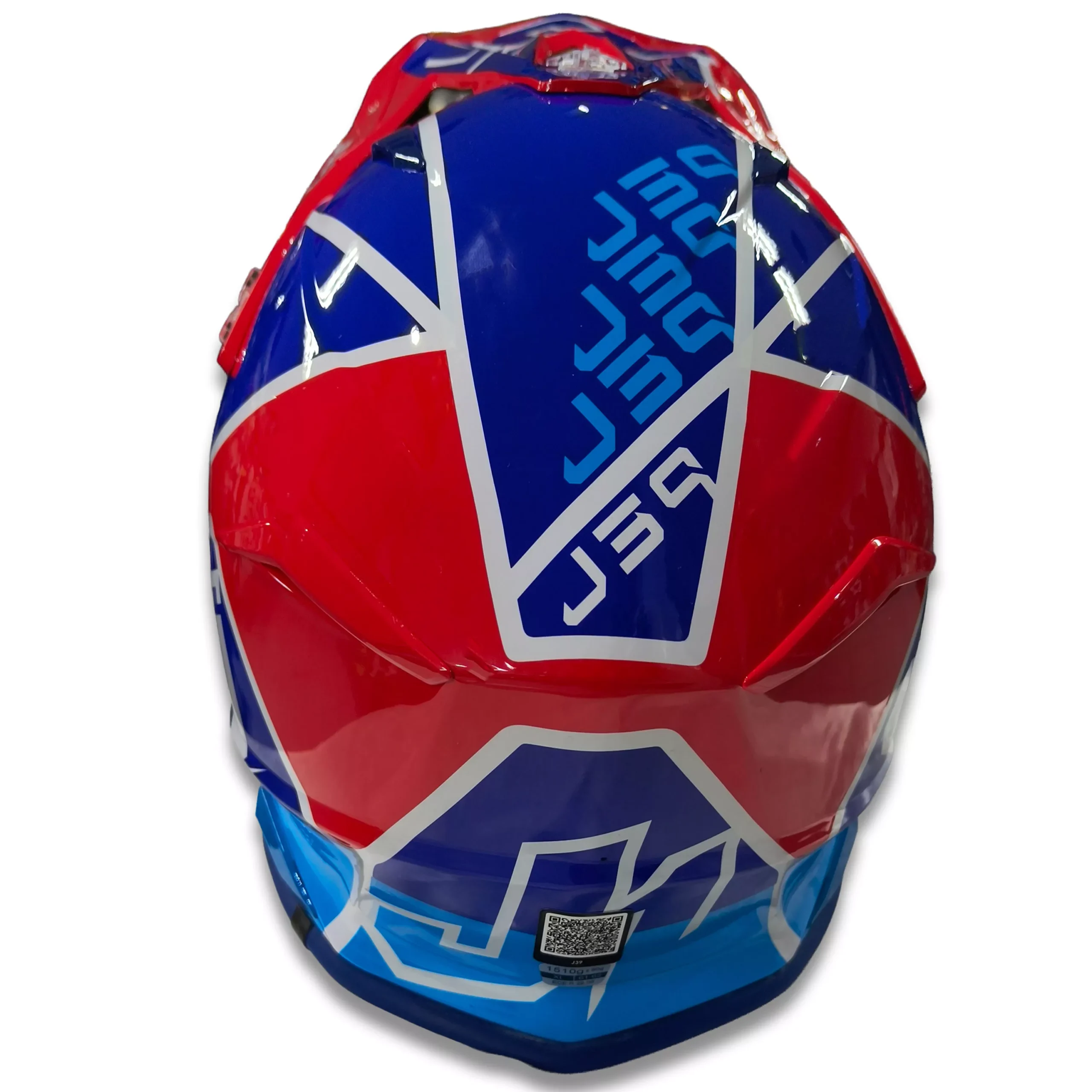 Casco Just1 Thruster J39 + Antiparra - Azul/Blanco/Rojo Brillo - Imagen 8