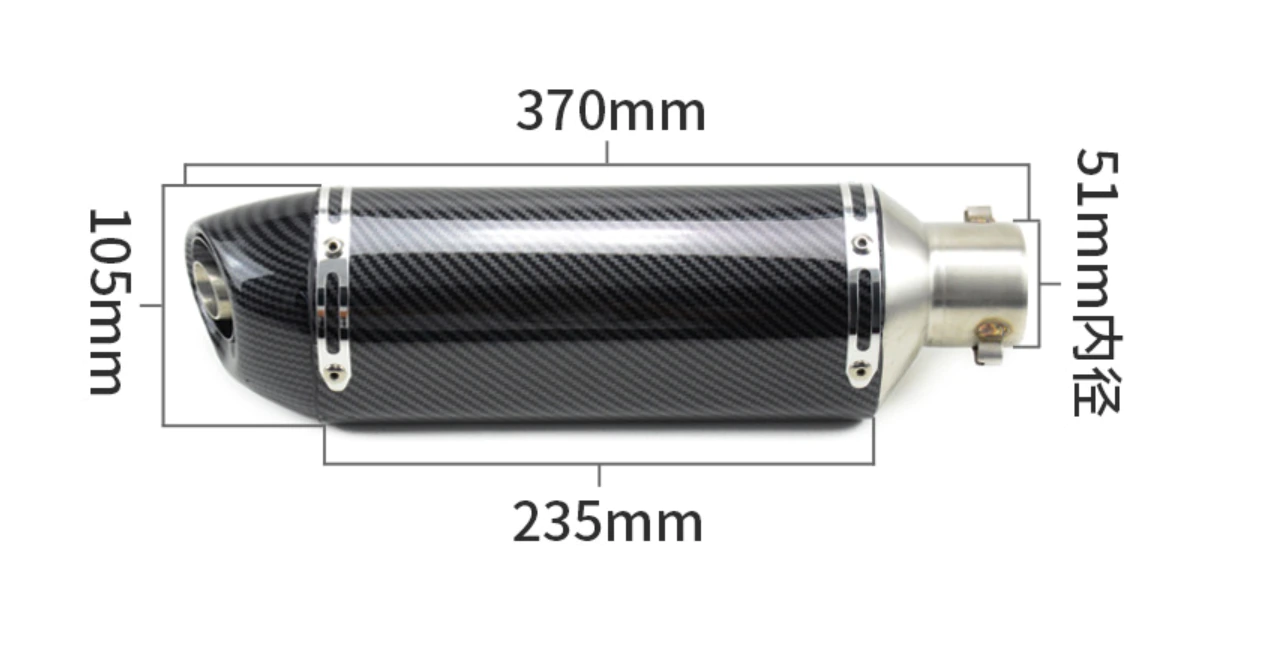 Escape Silenciador Akrapovic 37 cm - Acero - Imagen 3