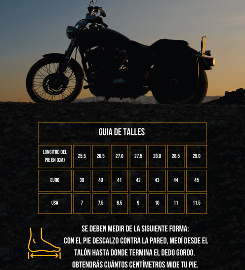 Talles botas Para Moto