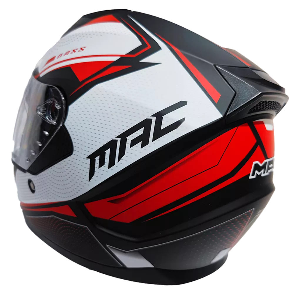 Casco Mac Bass Zeppelin Rojo / Blanco - Imagen 3
