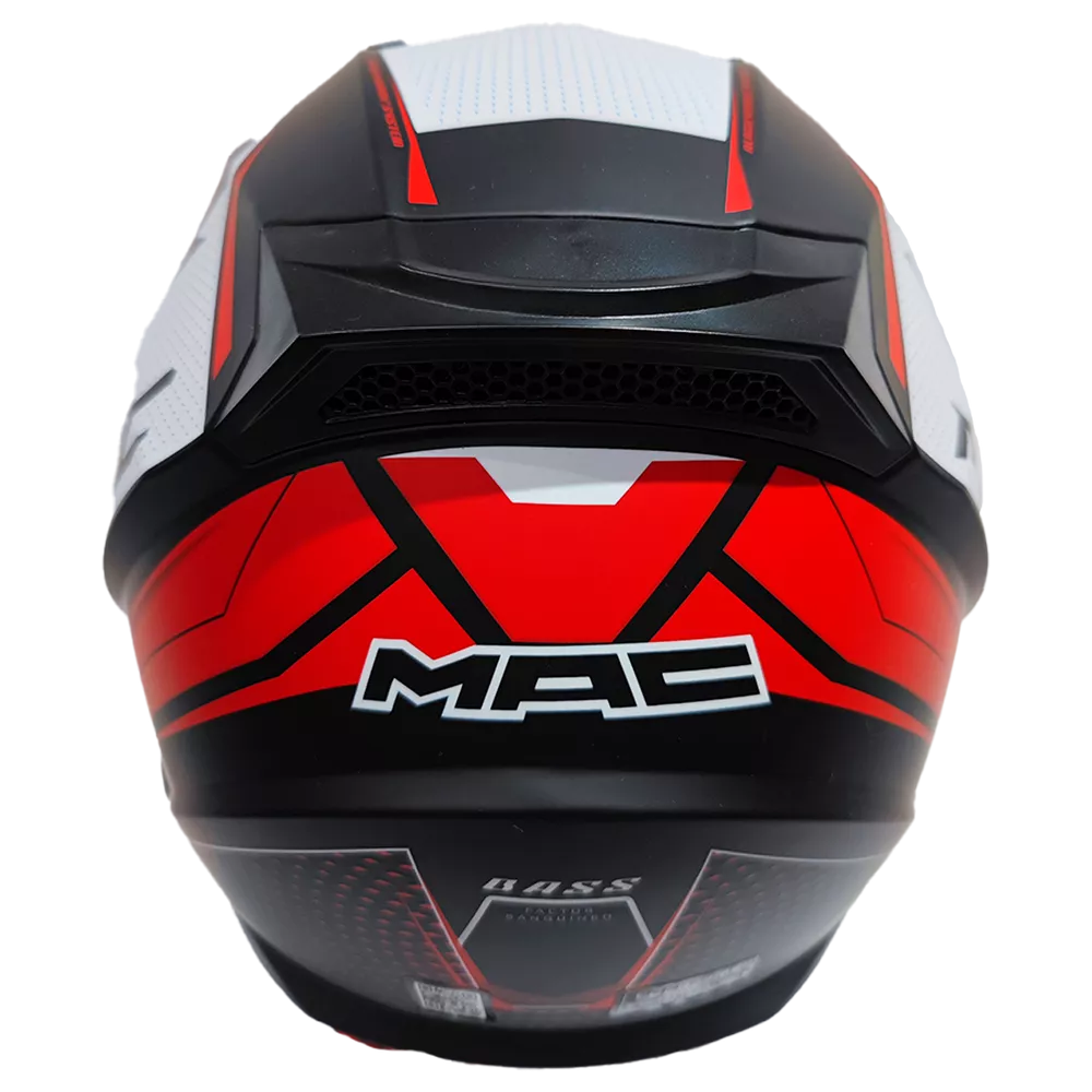Casco Mac Bass Zeppelin Rojo / Blanco - Imagen 4