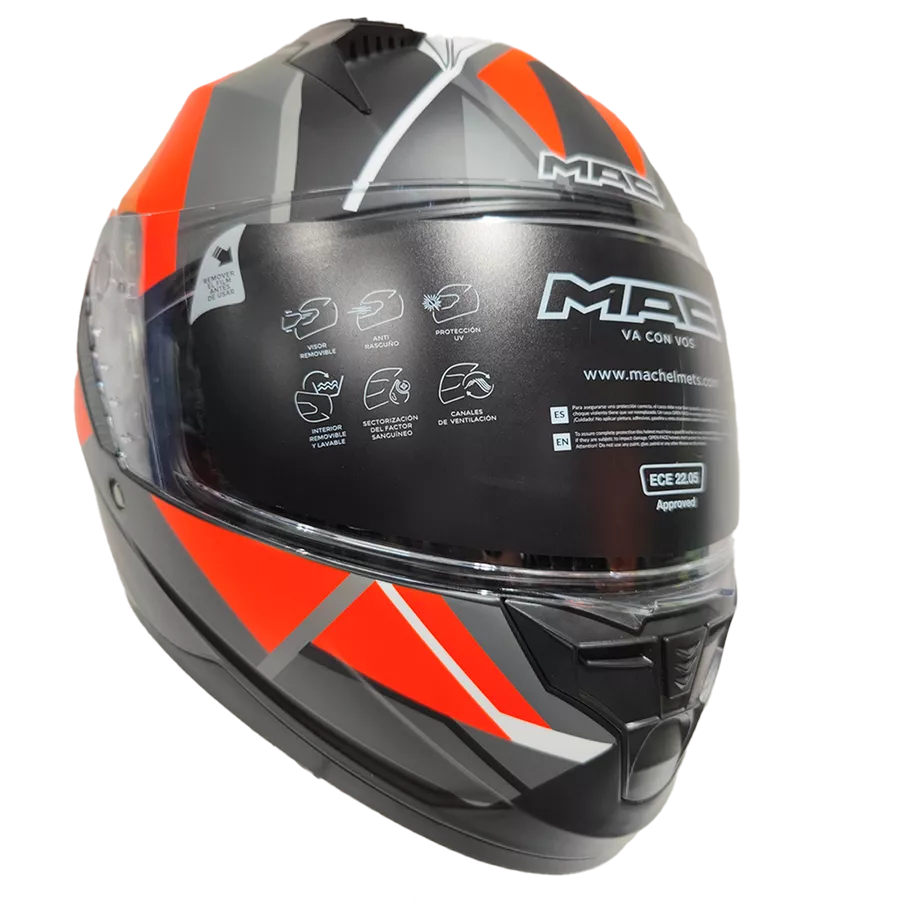 Casco Mac Bass - Nirvana - Orange - Imagen 2