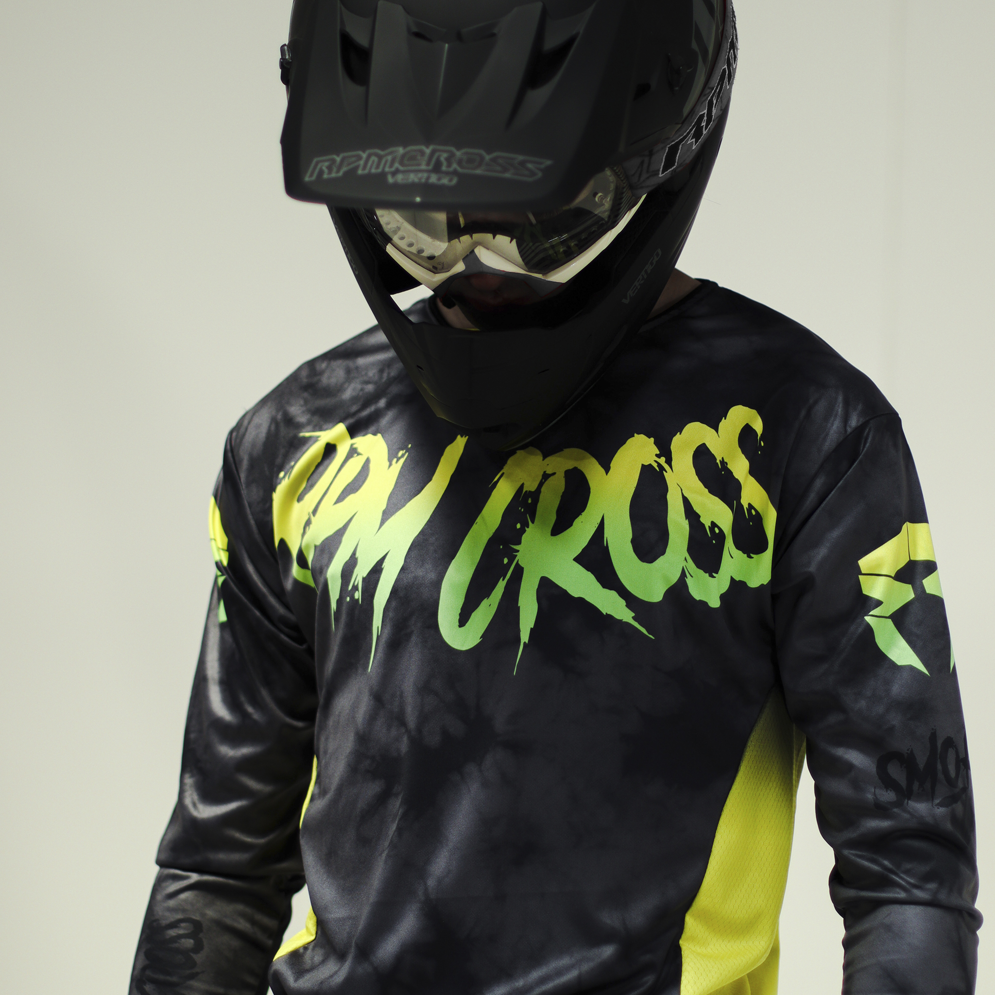 Remera Jersey RPM Cross Smoke Verde - Imagen 2