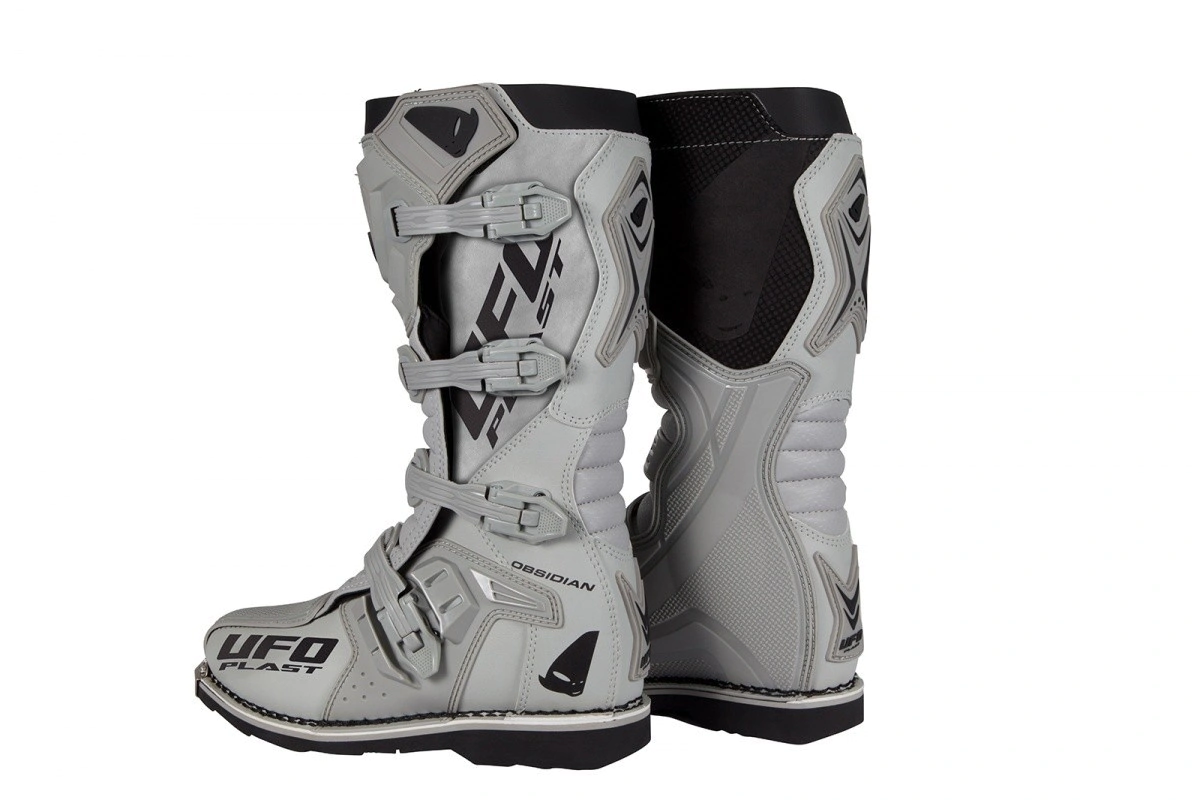 Botas Motocross Ufo Obsidian Gris - Imagen 2