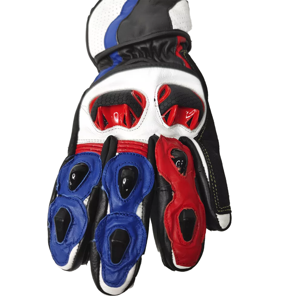 Guantes JyV Race STRIX – AZUL/ROJO - Imagen 2
