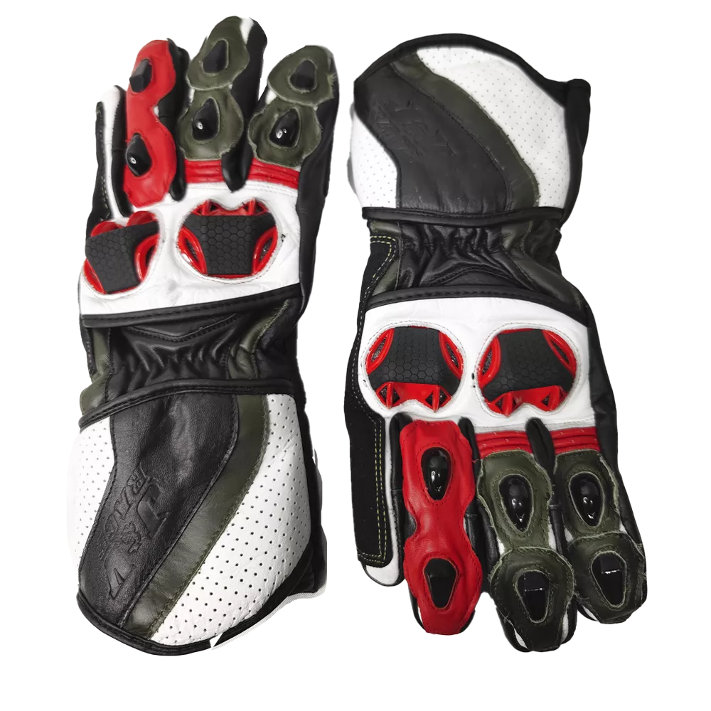 Guantes JyV Race STRIX – VERDE/ROJO
