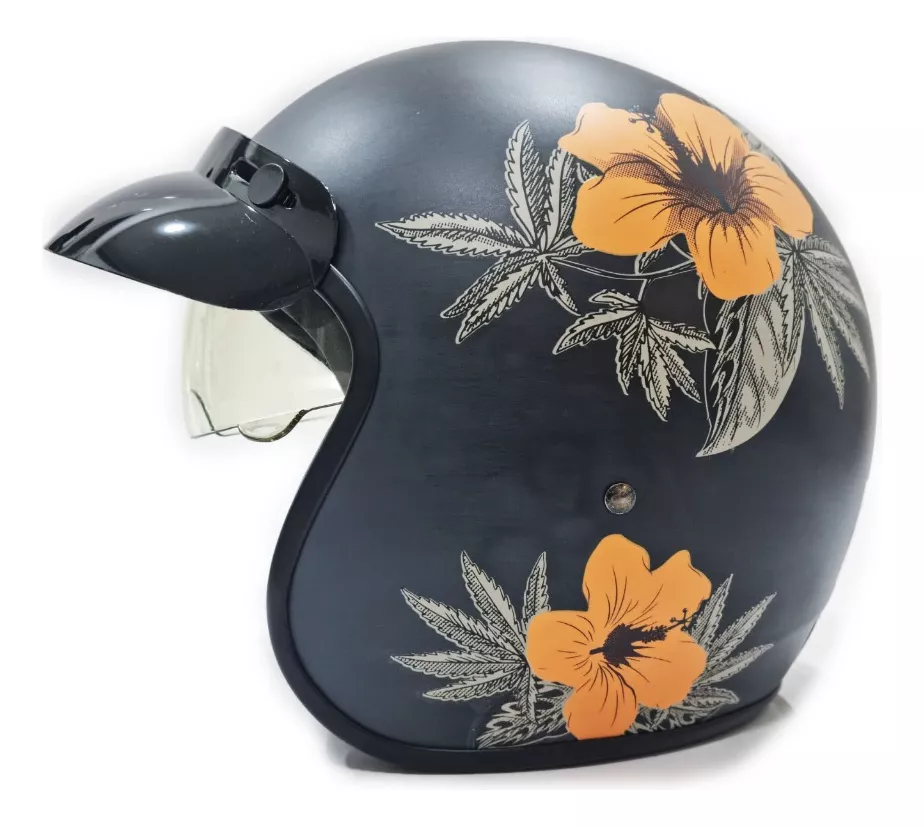 Casco Abierto Hawk 721 Ohana Amarillo