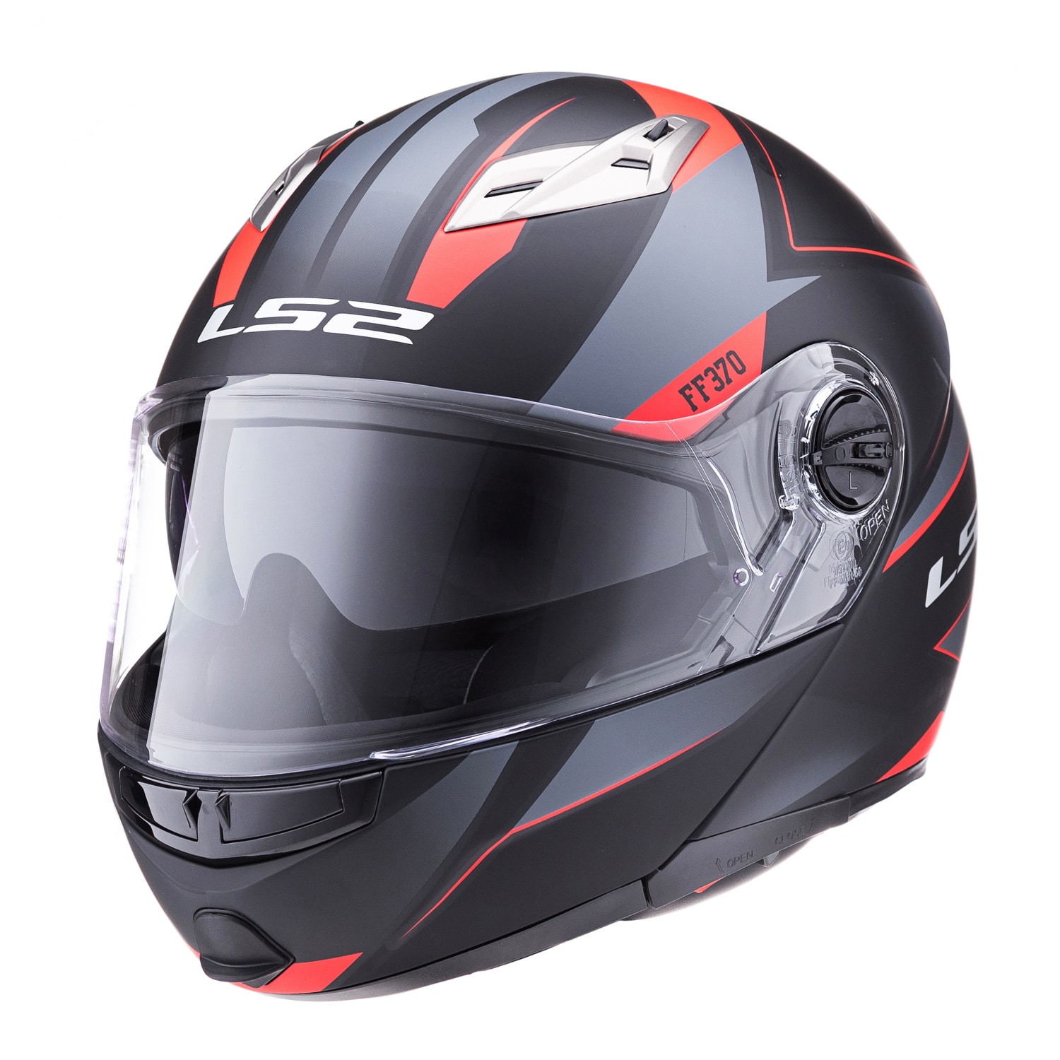 Casco Rebatible LS2 FF370 STRIPE ROJO - Imagen 2