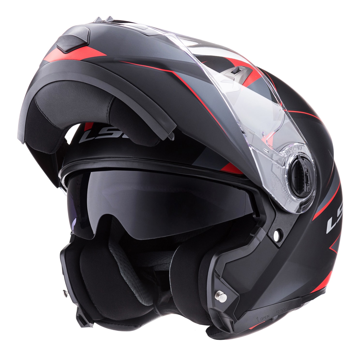 Casco Rebatible LS2 FF370 STRIPE ROJO