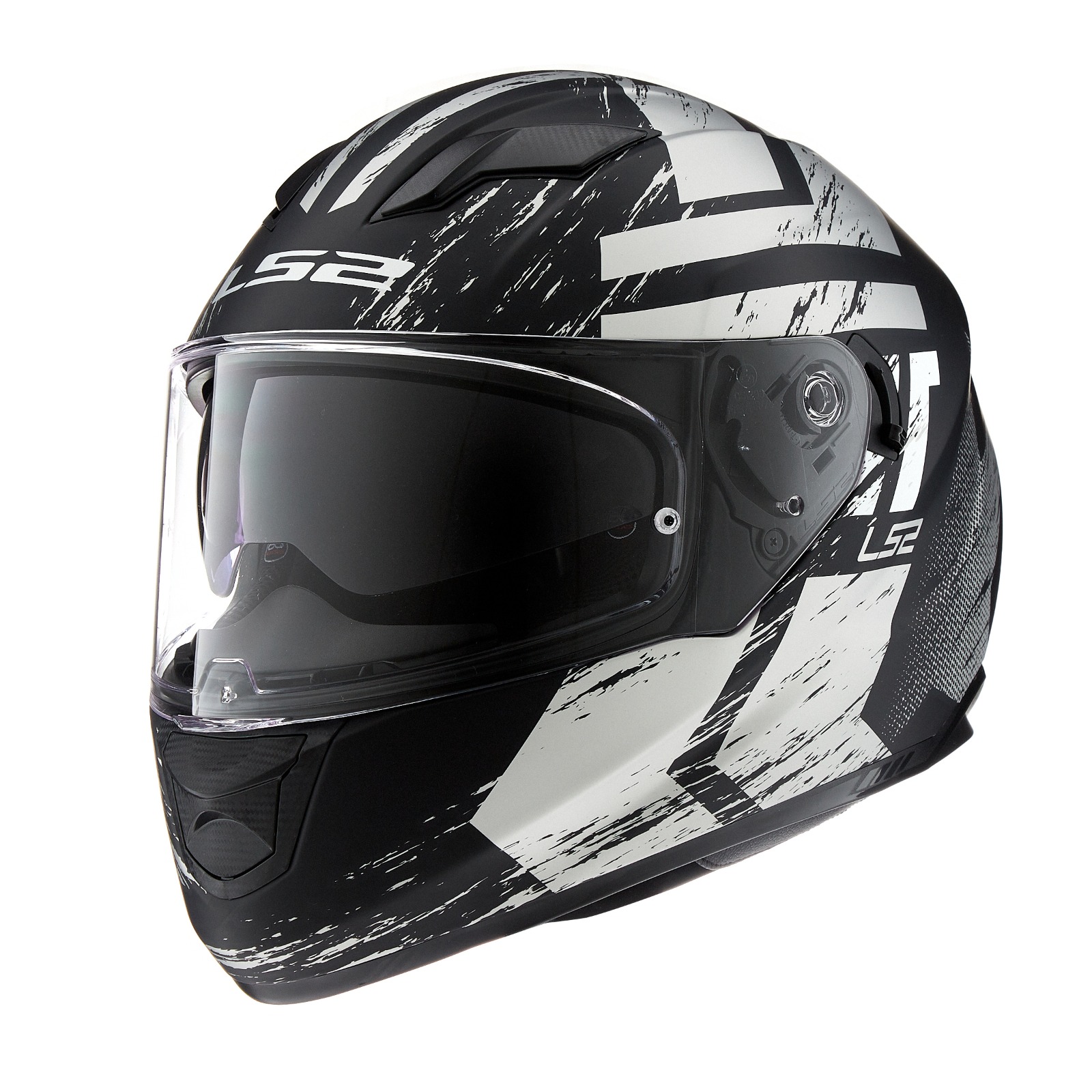 Casco LS2 FF320 Stream Evo Hunter negro gris - Imagen 2