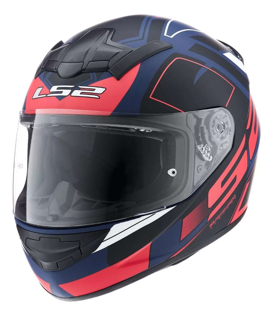 Casco LS2 FF352 Cypress Rojo Azul - Imagen 2
