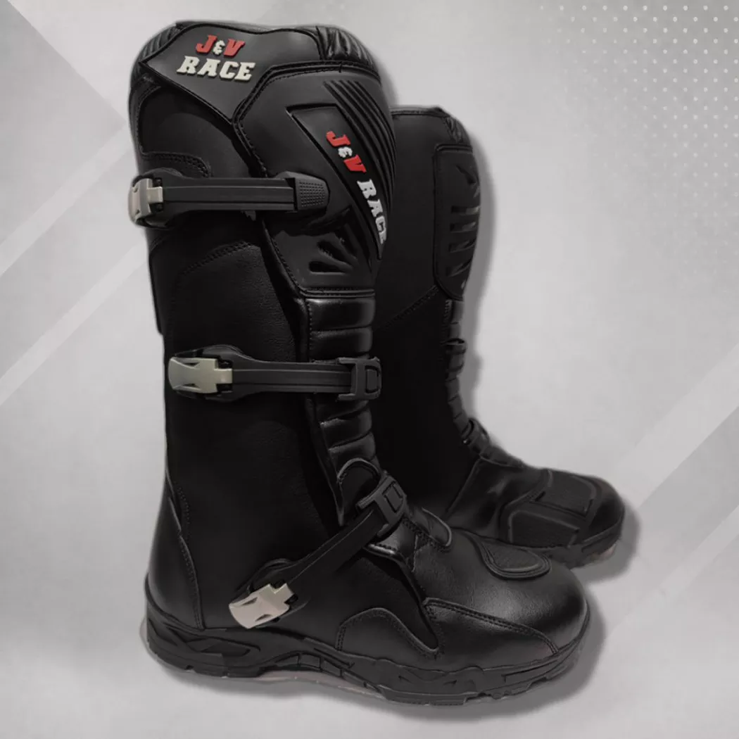 Botas MX Enduro JyV Race - Dust Negras