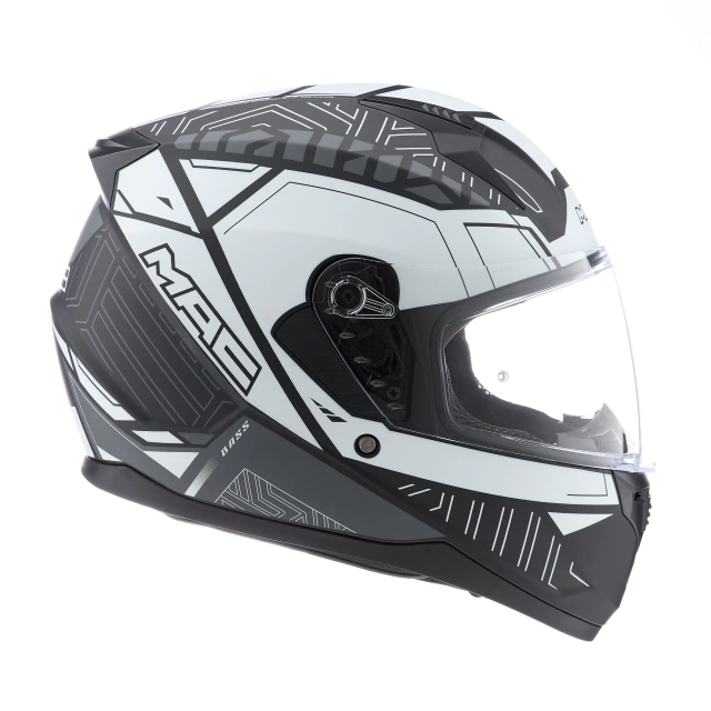Casco Mac Bass - Arcade - Black/White