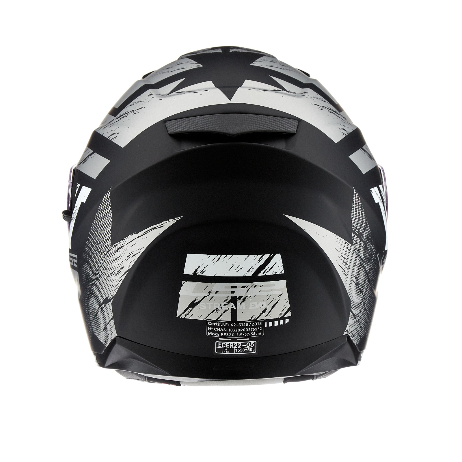 Casco LS2 FF320 Stream Evo Hunter negro gris - Imagen 3
