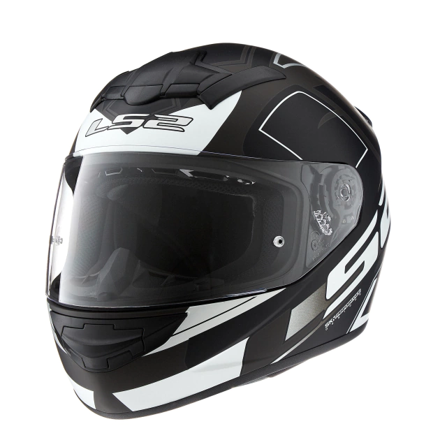 Casco LS2 FF352 Cypress negro blanco - Imagen 2