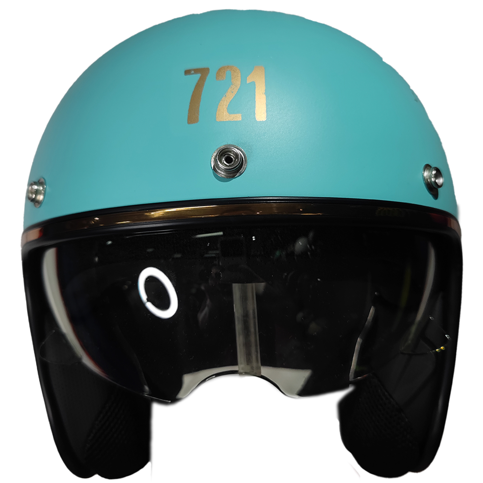 Casco Hawk 721 Atomic Bomb Celeste/Azul mate - Imagen 4