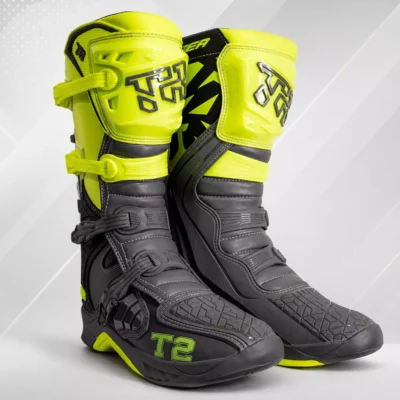 Botas Motocross Enduro Tiger Racing T2 Amarillo/Gris