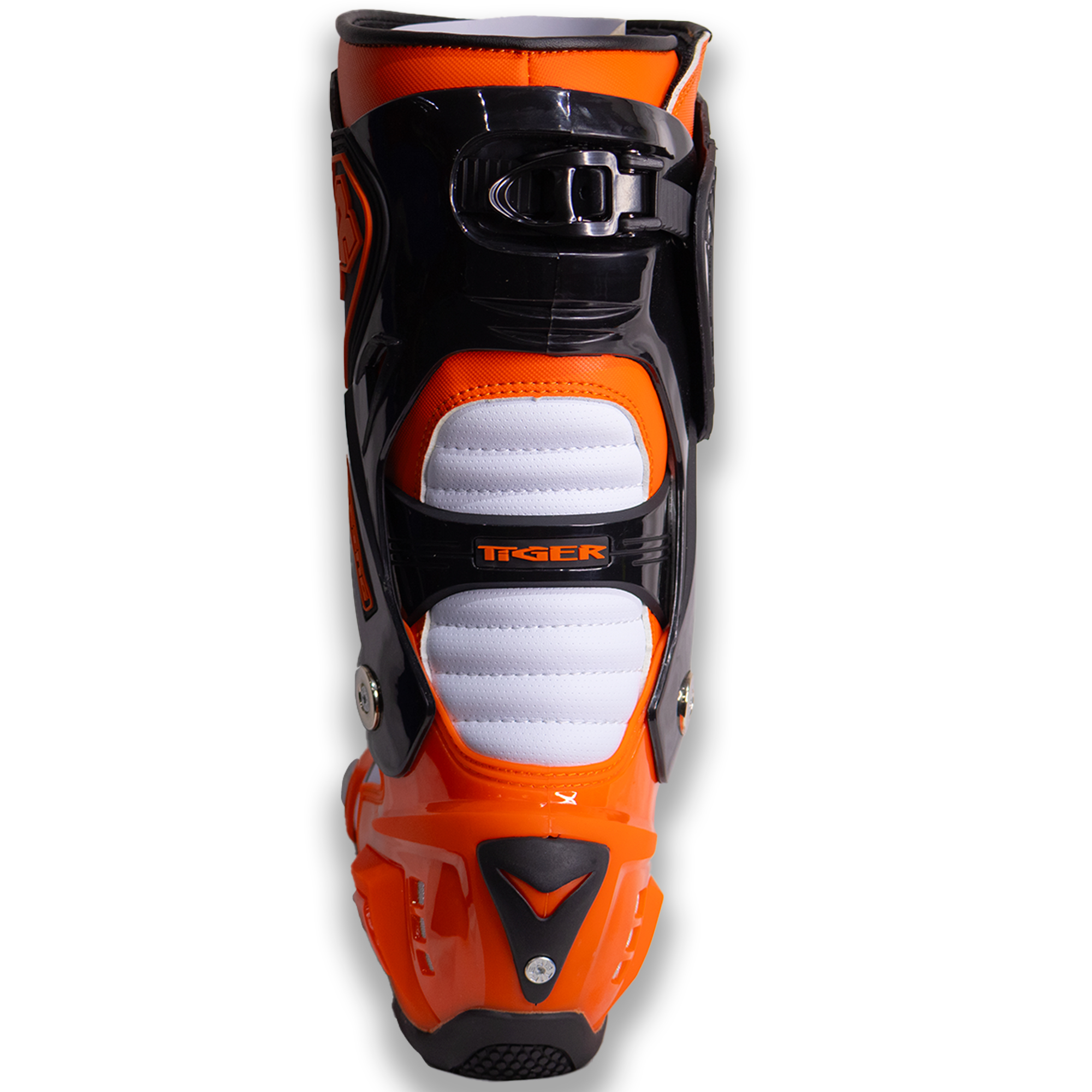 Botas de Pista Tiger Racing X-One Naranja/Blanco - Imagen 5