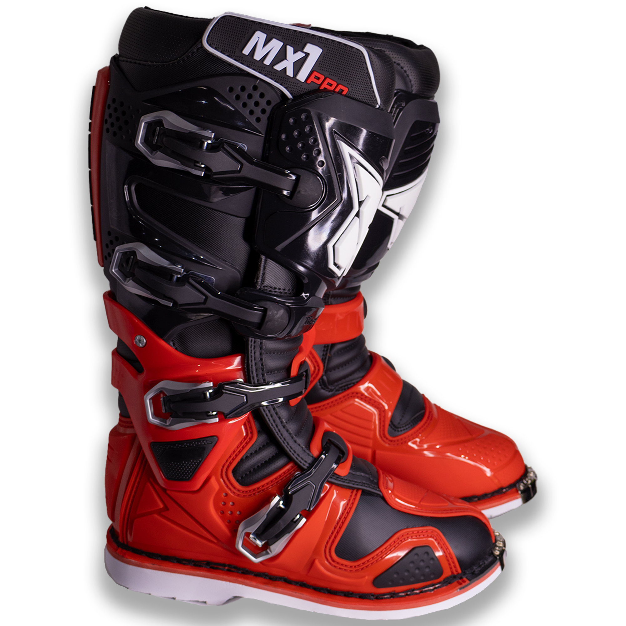 Botas Motocross Enduro Tiger Racing MX1 Pro Rojo/Negro