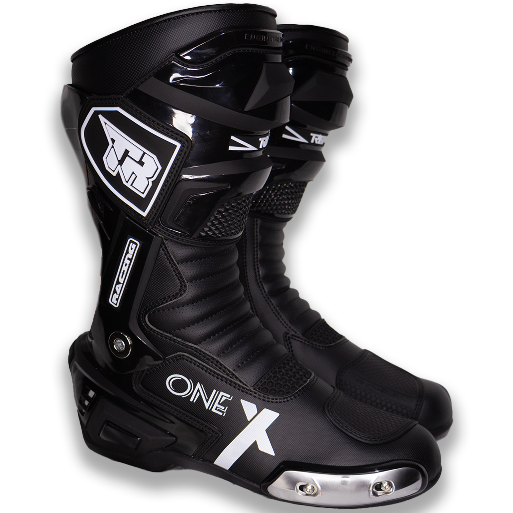 Botas de Pista Tiger Racing X-One Negras