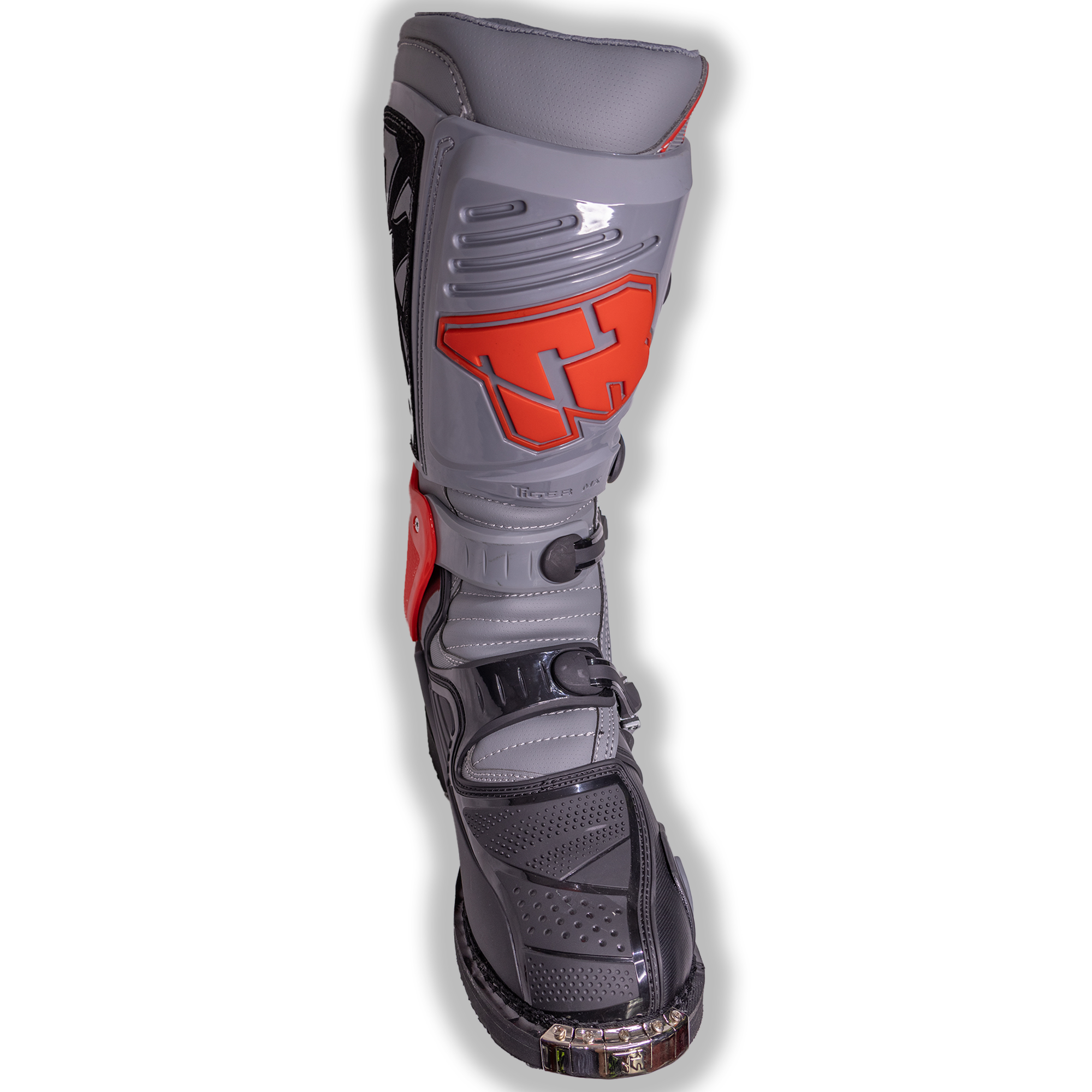 Botas Motocross Enduro Tiger Racing MX1 Pro Rojo/Gris - Imagen 2