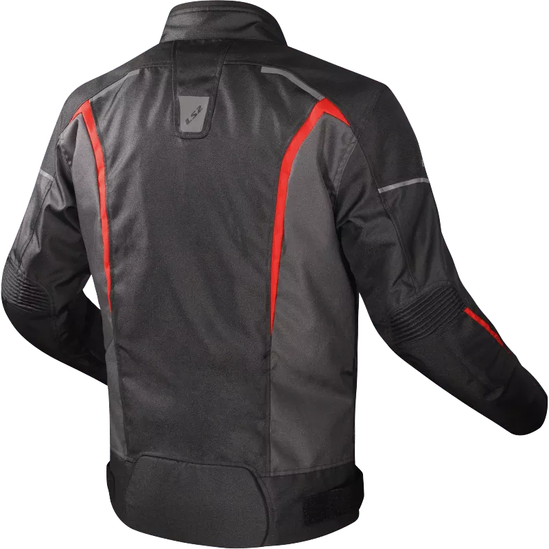 Campera LS2 Sepang Gris/Rojo - Imagen 2