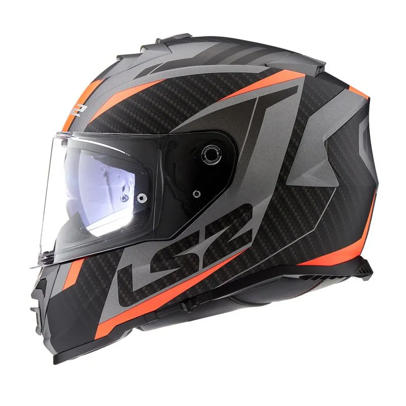 Casco LS2 800 Storm Racer Negro/Naranja