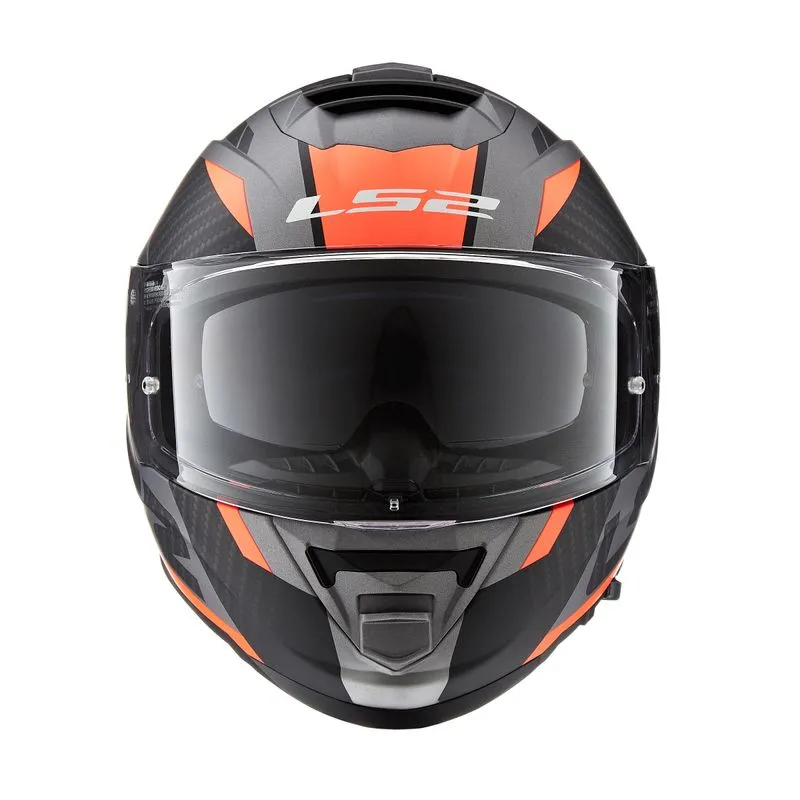 Casco LS2 800 Storm Racer Negro/Naranja - Imagen 2