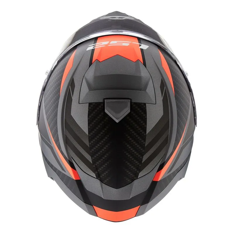 Casco LS2 800 Storm Racer Negro/Naranja - Imagen 5