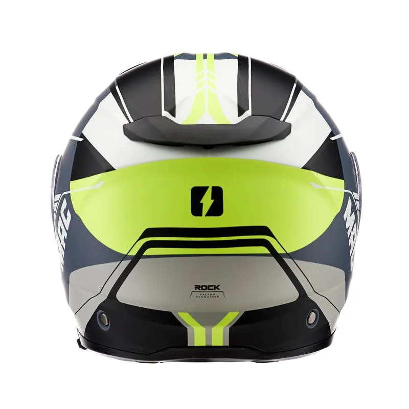 Casco Rebatible MAC Rock Doble visor FF908 amarillo/gris - Imagen 6