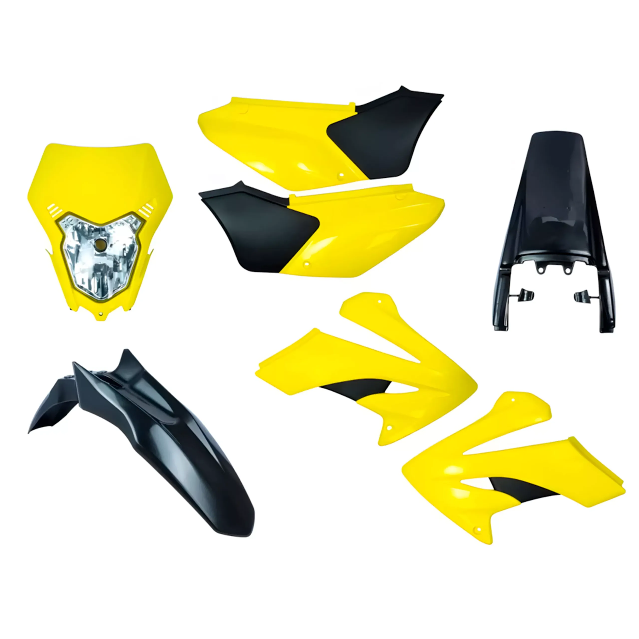 Kit Plasticos Honda Tornado con faro Amarillo/Negro
