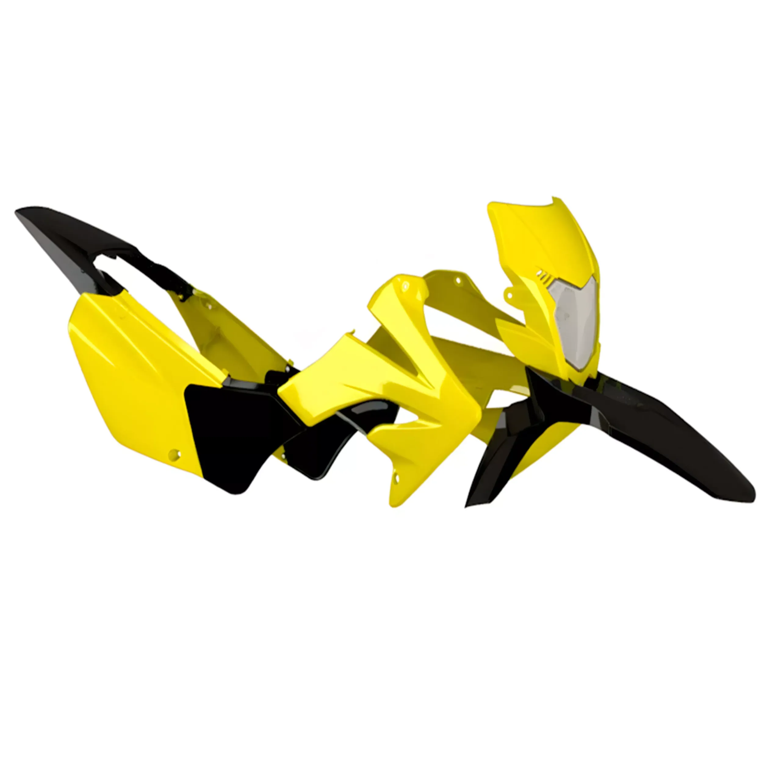 Kit Plasticos Honda Tornado con faro Amarillo/Negro - Imagen 2