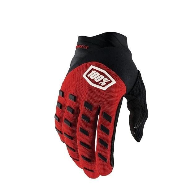 Guantes 100% Airmatic Negro/Rojo (original)