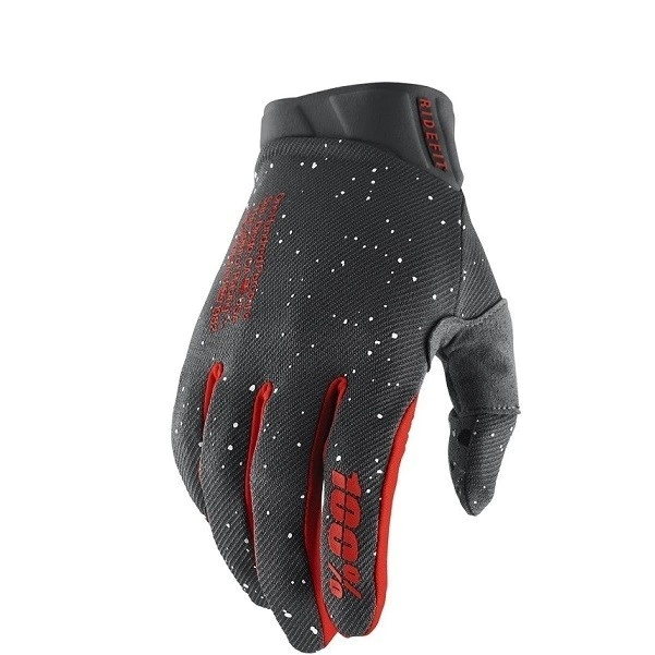 Guantes 100% Ridefit Mars Rojo Gris (Original)