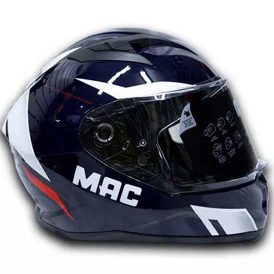 Casco Integral MAC Speed Joy Azul/Blanco