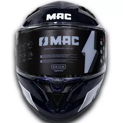 Casco Integral MAC Speed Joy Azul/Blanco - Imagen 3