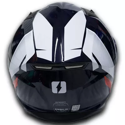 Casco Integral MAC Speed Joy Azul/Blanco - Imagen 2