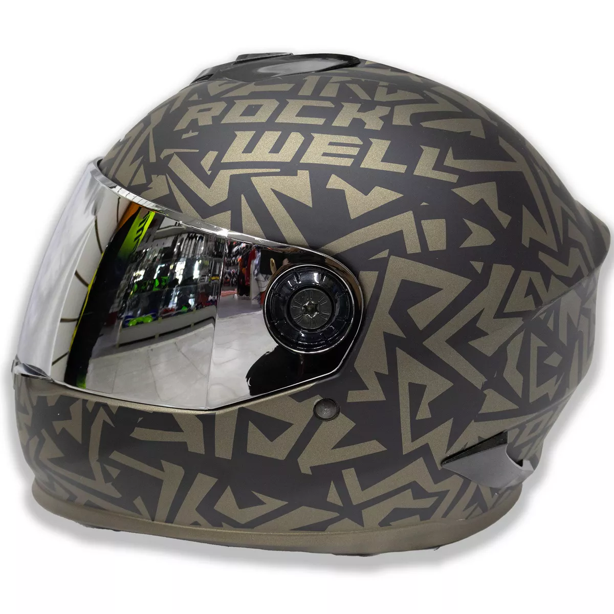 Casco Rockwell 929 Dorado Metalizado