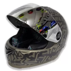 Casco Rockwell 929 Dorado Metalizado