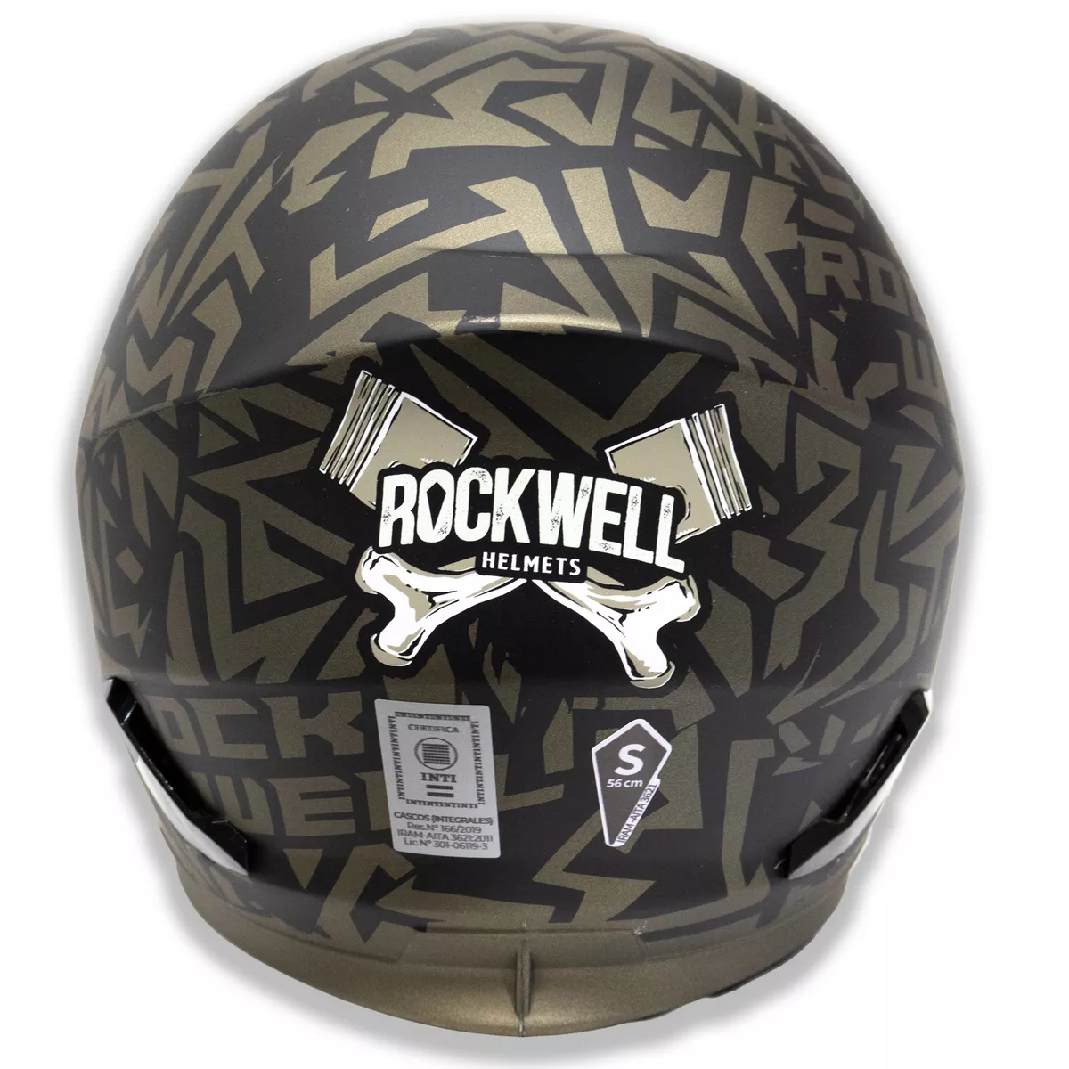 Casco Rockwell 929 Dorado Metalizado