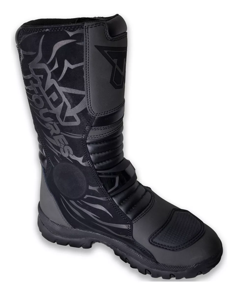 Botas Motocross / Enduro Tiger Racing ADV Negro - Imagen 6