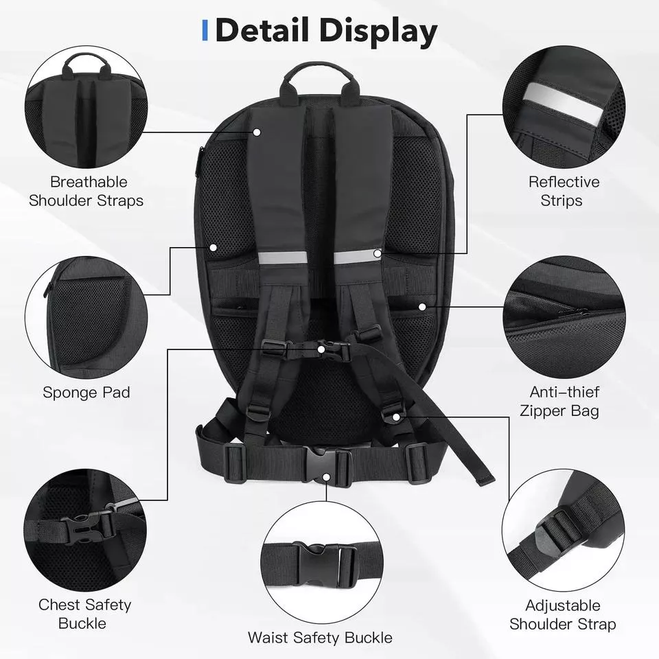 Mochila Semi-Rigida Led Inteligente programable - Imagen 4