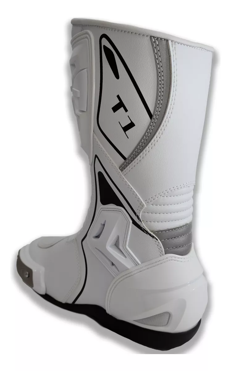 Botas para Pista Tiger Racing T1 Blancas - Imagen 6