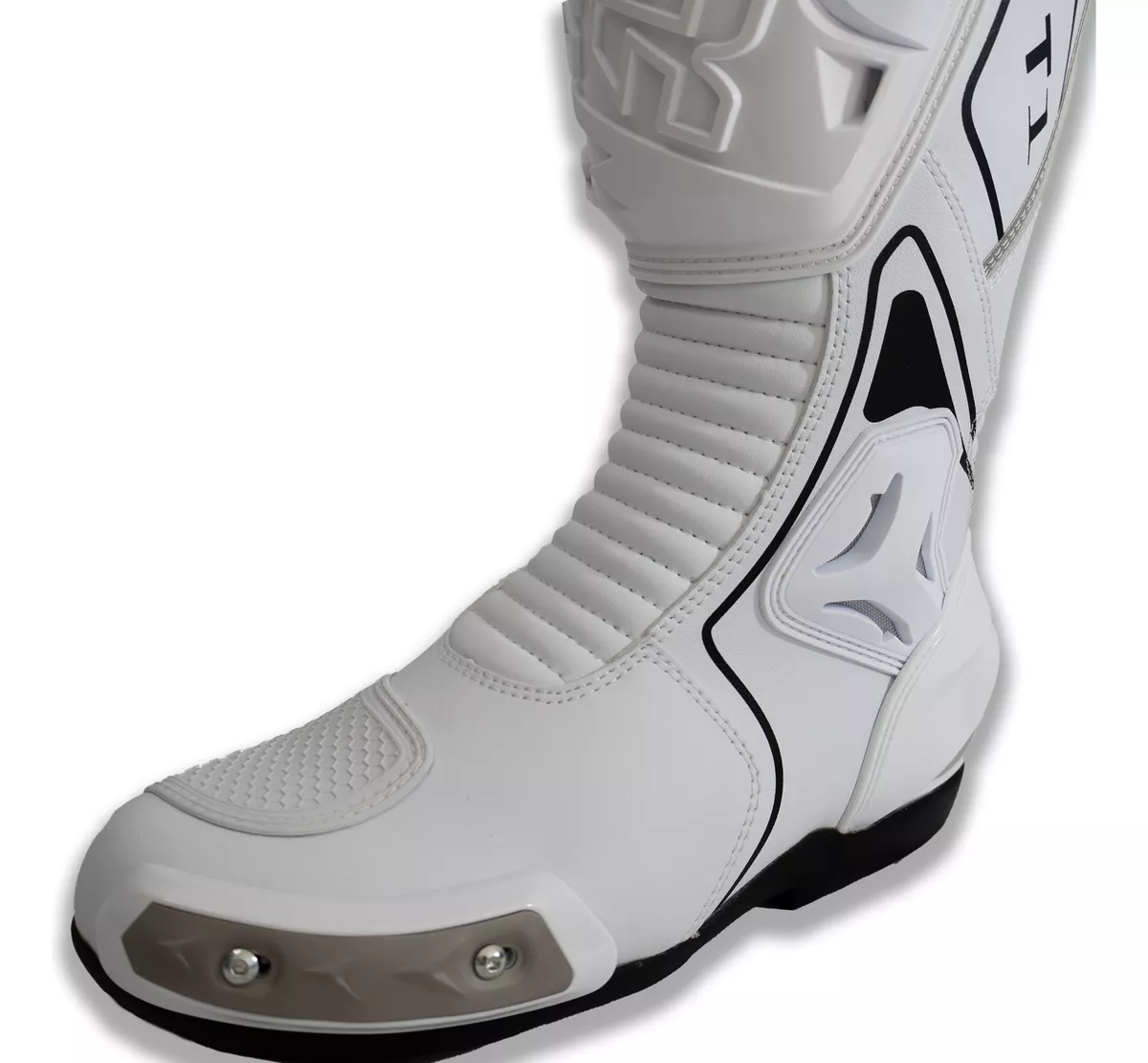Botas para Pista Tiger Racing T1 Blancas - Imagen 5