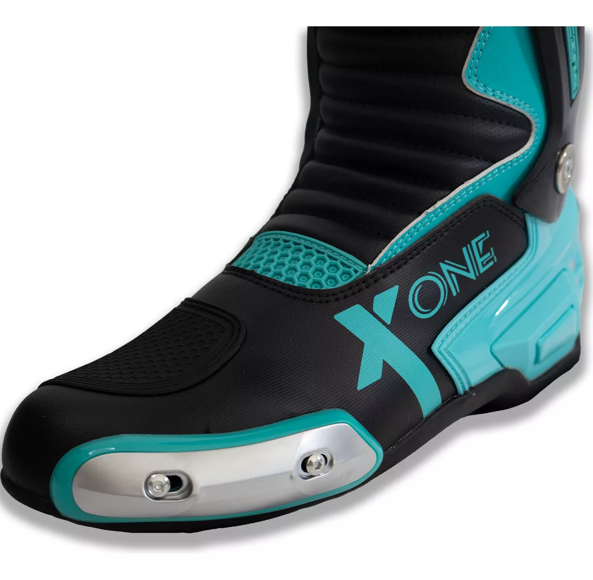 Botas de Pista Tiger Racing X-One Celeste