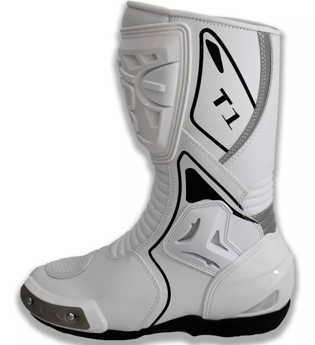 Botas para Pista Tiger Racing T1 Blancas - Imagen 4