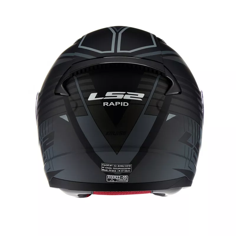 Casco LS2 353 Kruise Negro/Gris - Imagen 4