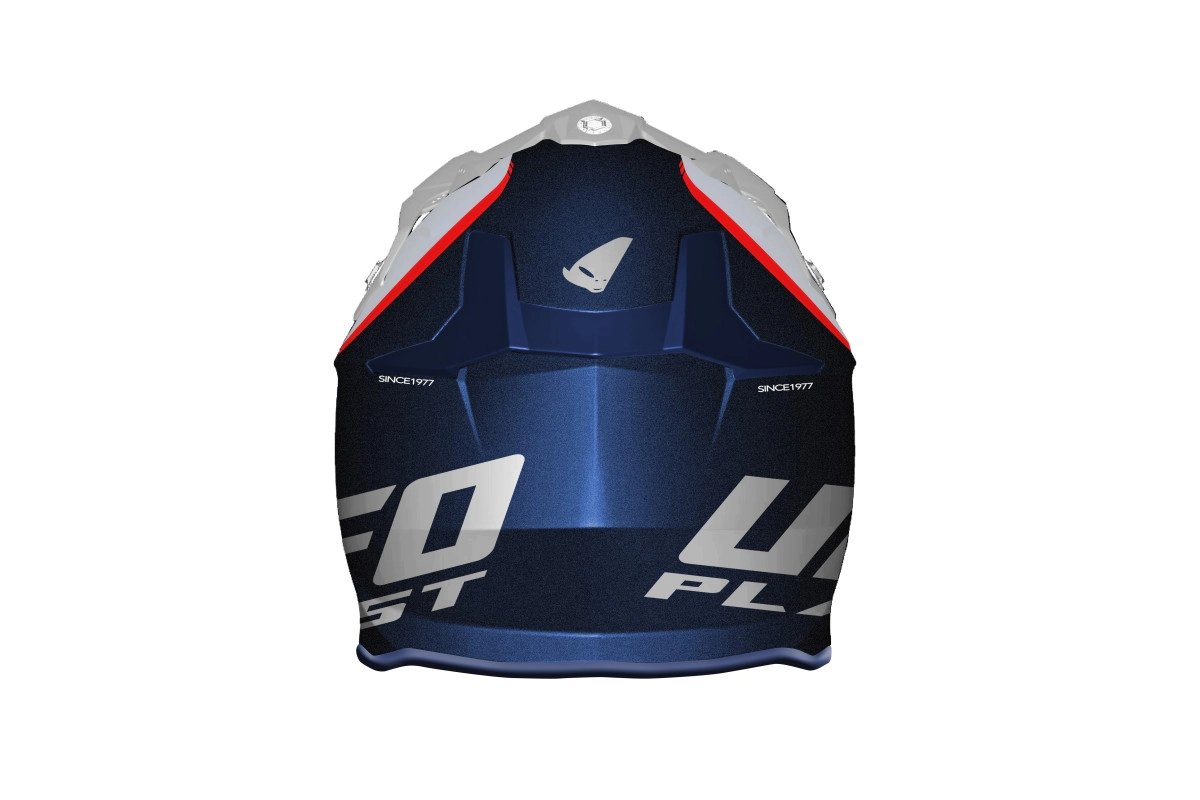 Casco Ufo Intrepid Blanco Azul Rojo S5 - Imagen 5