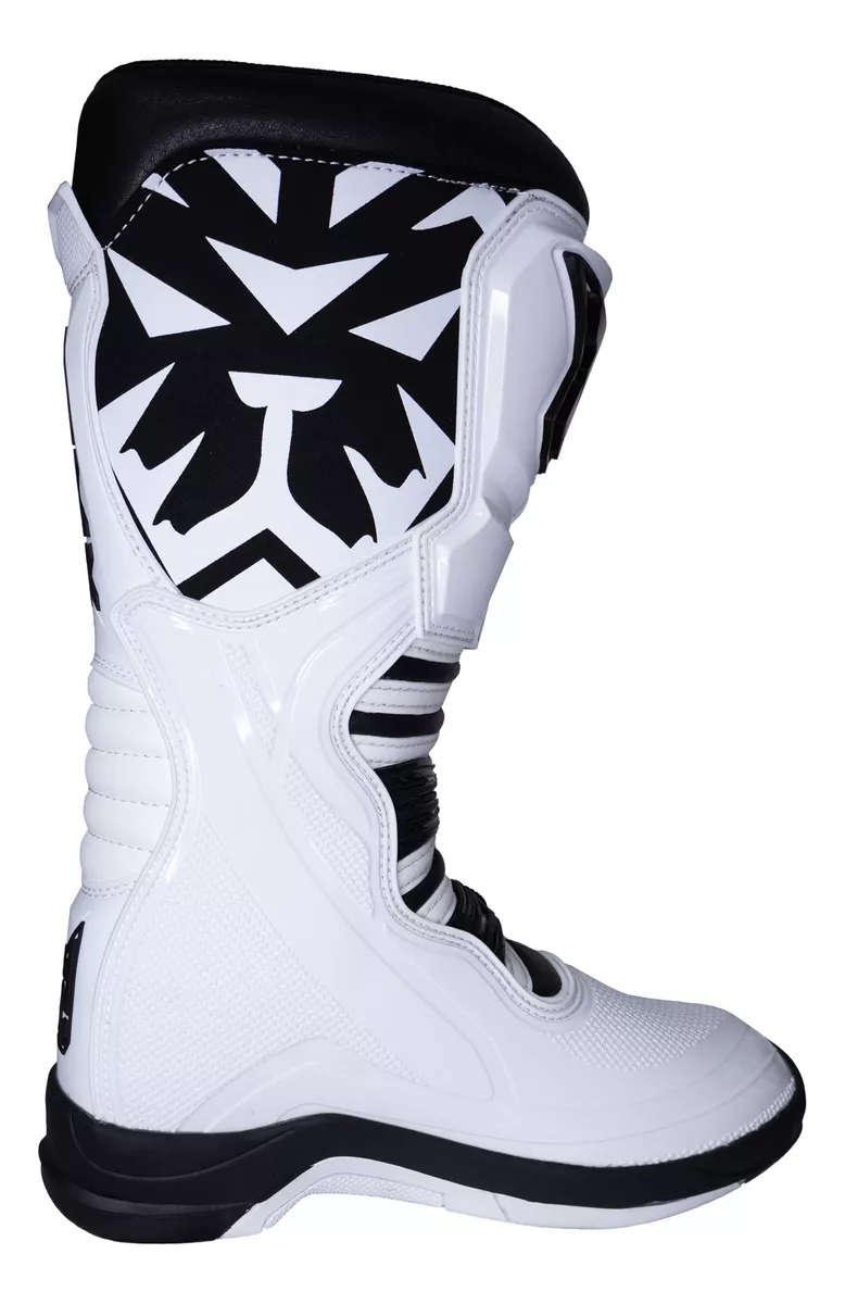 Botas Motocross Enduro Tiger Racing T3 Blancas - Imagen 3